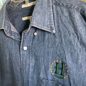 vintage denim button up shirt